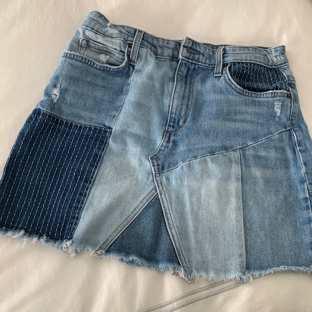 DENIM SKIRT ~ Joe's The Charlie Patch Denim